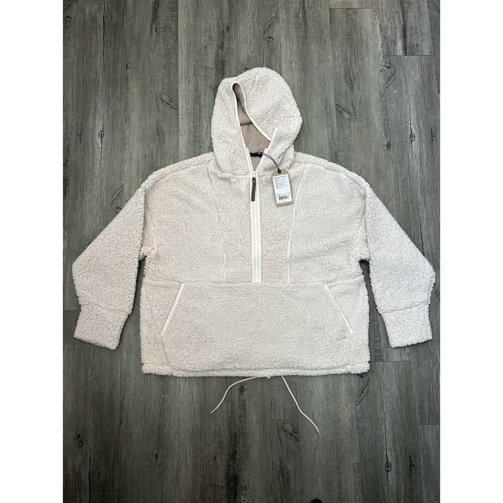 prAna Women's Polar Escape Half Zip Jacket in Dreamdust plus size 3X